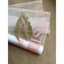 Folia matowa z wzorem ZAGUBIONY W MIŁOŚCI (50cm x 9m)