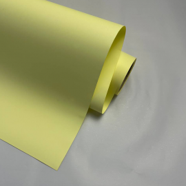 Пудровая пленка EXTRA однотонная Желтый (50см х 9м)