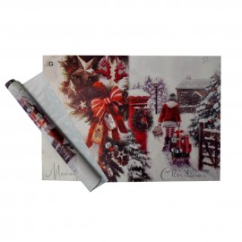 Designerska folia matowa świąteczna