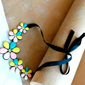 Papier pakowy z wzorem Anemone