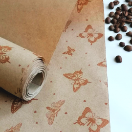 Papier pakowy z motywem motyla ważki