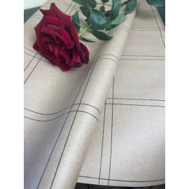 Papier pakowy z wzorem w kratkę (60cmx10m)
